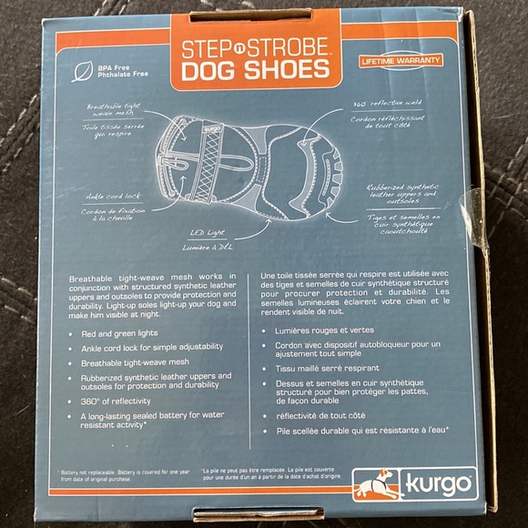 KURGO step and strobe dog shoes - Picture 5 of 8